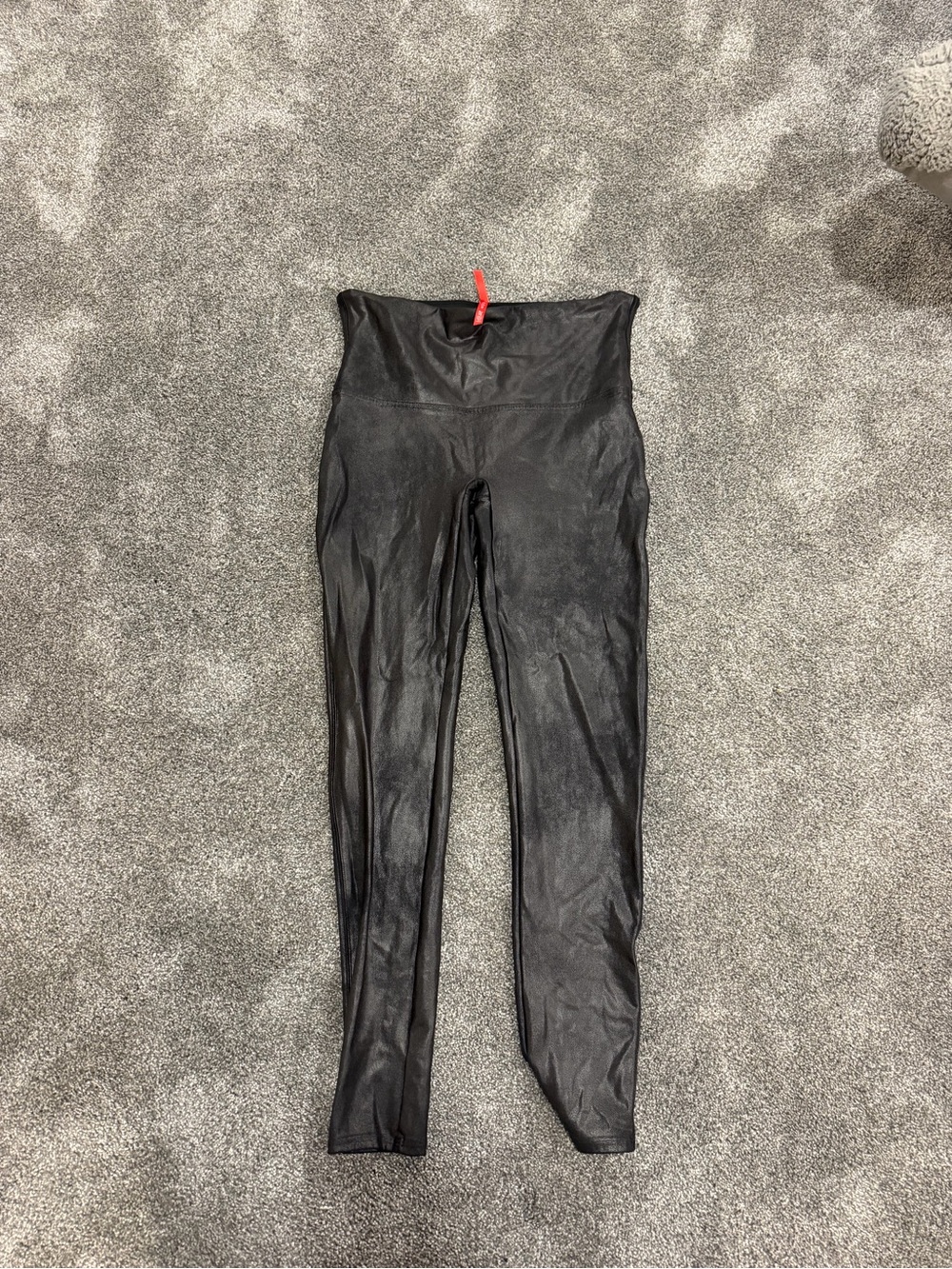 SPANX High-Waisted Black Women's Faux-Leather looking leggings